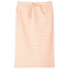 Kinderrokje recht met strepen 116 fluorescerend oranje