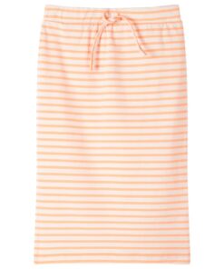 Kinderrokje recht met strepen 116 fluorescerend oranje