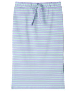 Kinderrokje recht met strepen 128 felmintkleurig