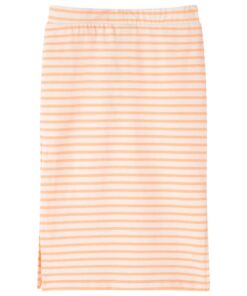 Kinderrokje recht met strepen 128 fluorescerend oranje