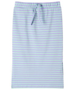 Kinderrokje recht met strepen 140 felmintkleurig