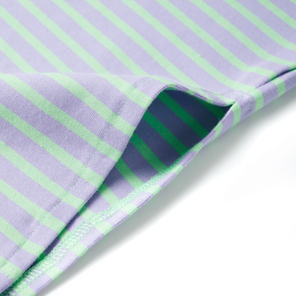 Kinderrokje recht met strepen 140 felmintkleurig - Image 6