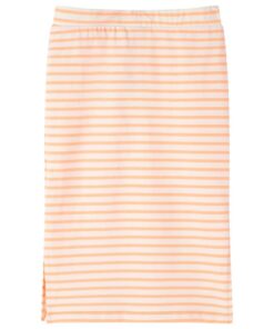 Kinderrokje recht met strepen 140 fluorescerend oranje