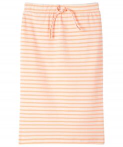 Kinderrokje recht met strepen 92 fluorescerend oranje