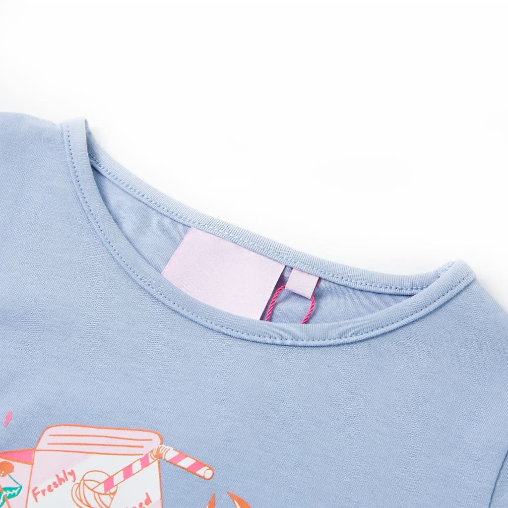 Kindershirt 104 blauw - Image 3