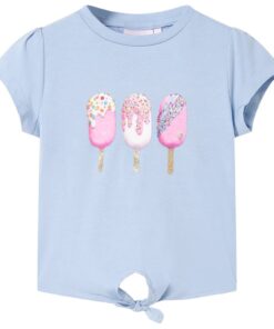 Kindershirt 104 blauw