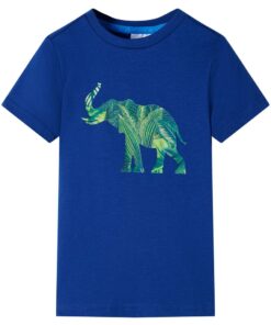 Kindershirt 104 donkerblauw