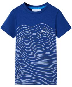 Kindershirt 104 donkerblauw