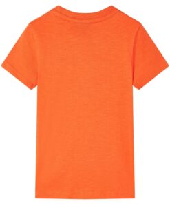 Kindershirt 104 donkeroranje