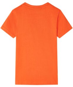 Kindershirt 104 donkeroranje