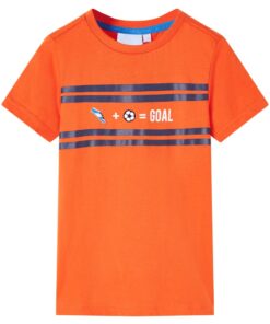 Kindershirt 104 donkeroranje