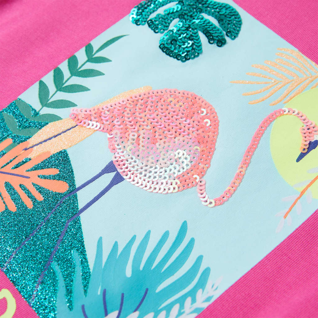 Kindershirt 104 donkerroze - Image 4