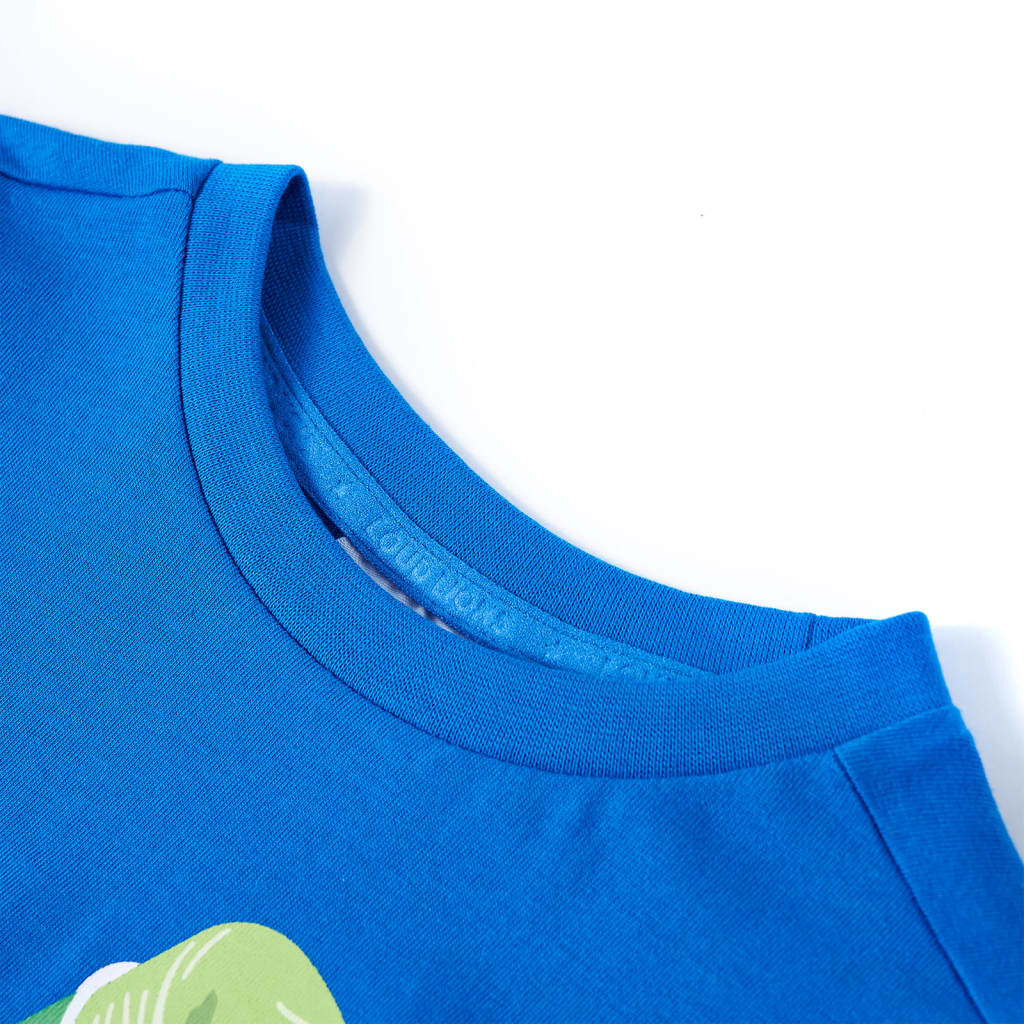 Kindershirt 104 felblauw - Image 3
