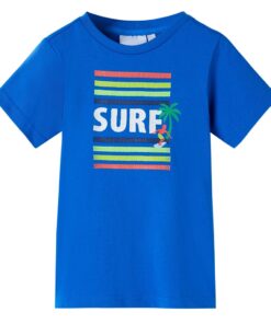 Kindershirt 104 felblauw
