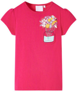 Kindershirt 104 felroze