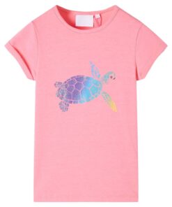 Kindershirt 104 felroze