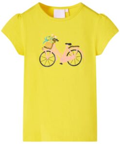 Kindershirt 104 geel