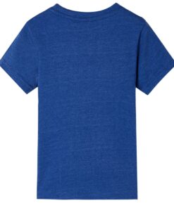 Kindershirt 104 gemêleerd donkerblauw