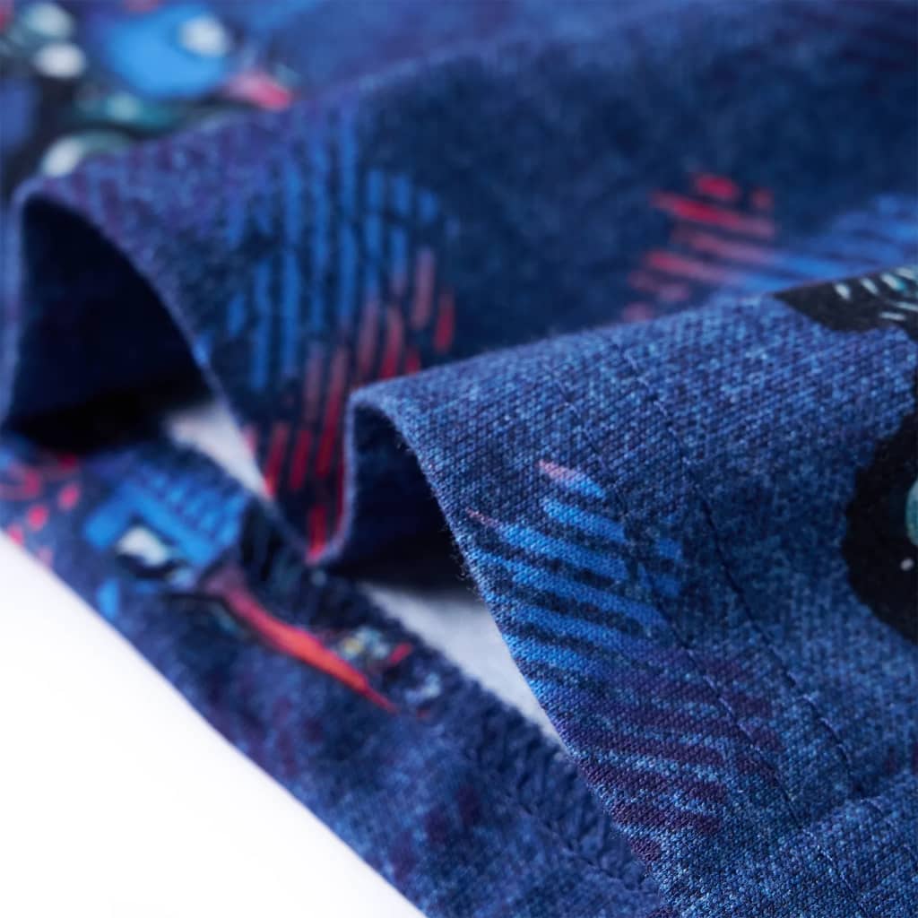 Kindershirt 104 gemêleerd donkerblauw - Image 6