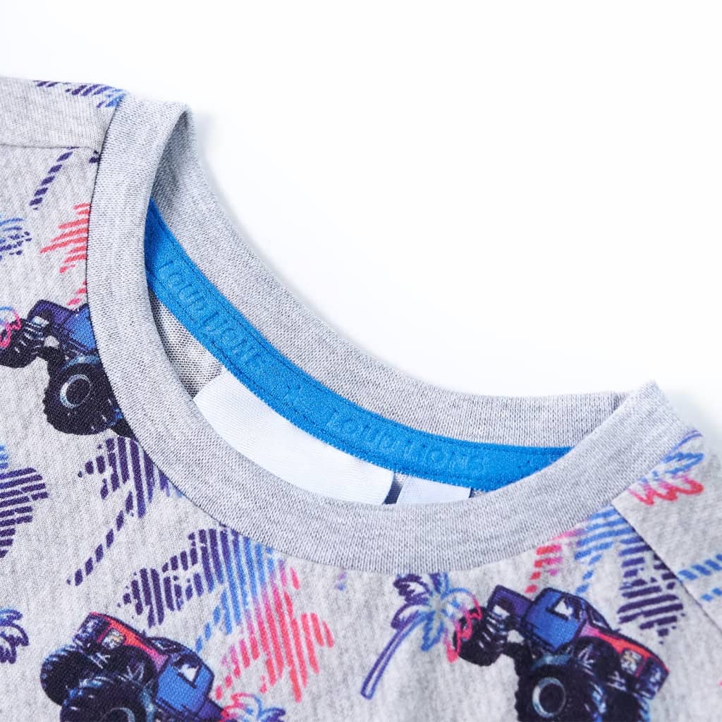 Kindershirt 104 gemêleerd grijs - Image 3