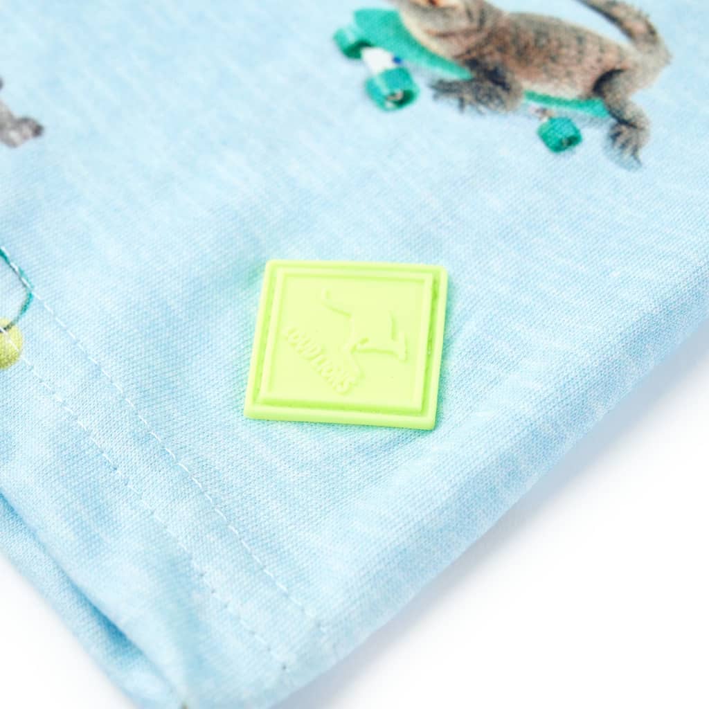 Kindershirt 104 gemêleerd lichtblauw - Image 5