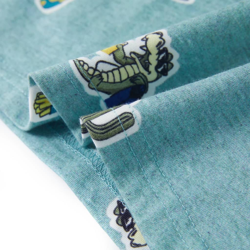 Kindershirt 104 gemêleerd lichtgroen - Image 6