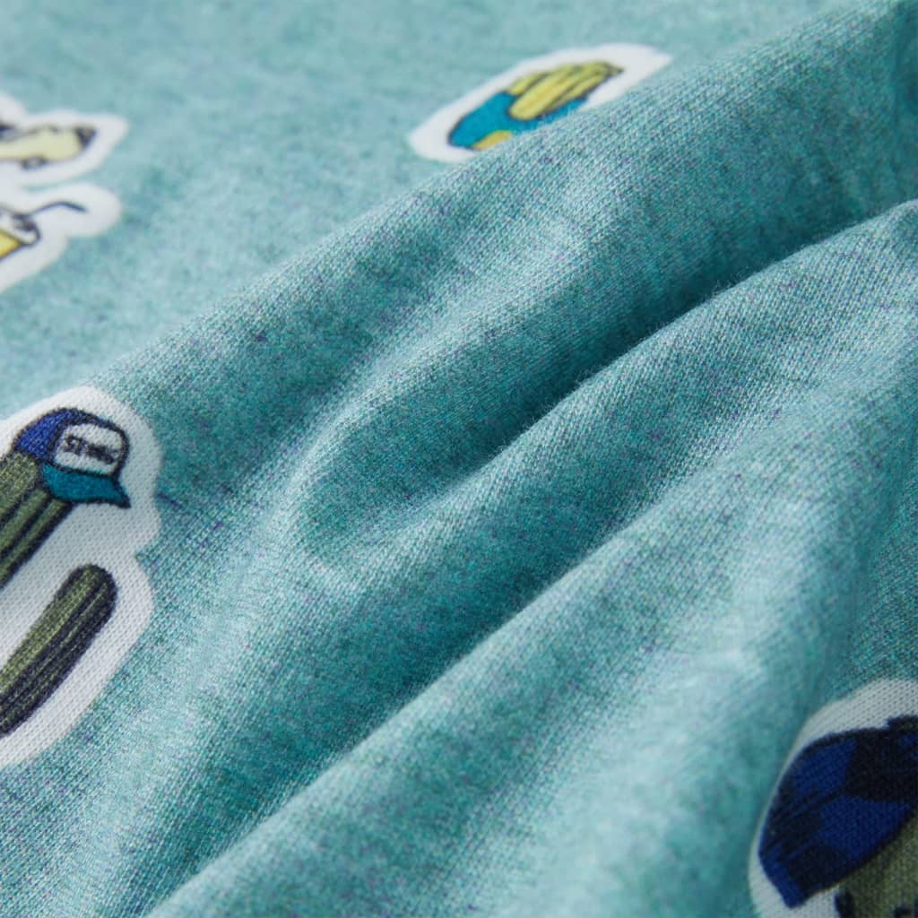 Kindershirt 104 gemêleerd lichtgroen - Image 7