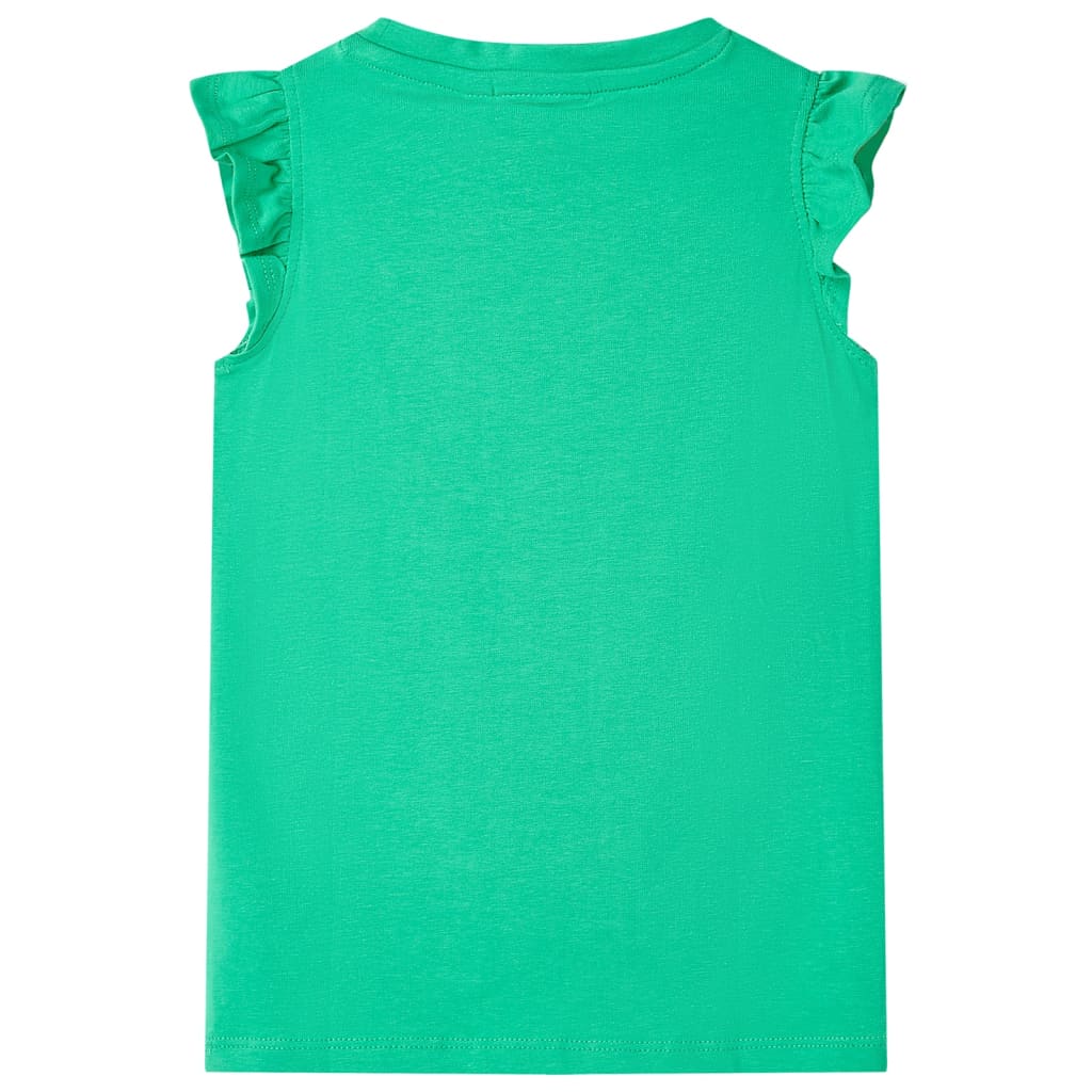 Kindershirt 104 groen