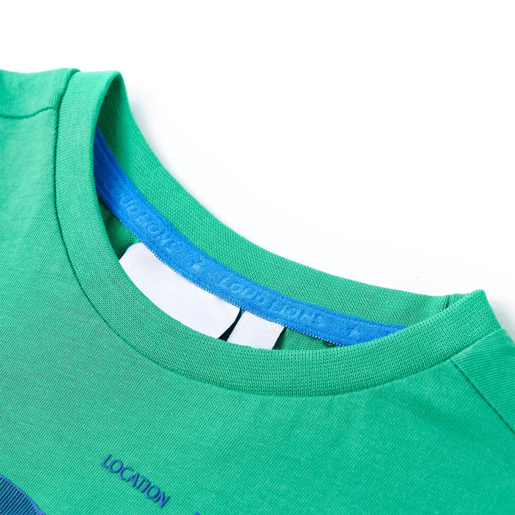 Kindershirt 104 groen - Image 3