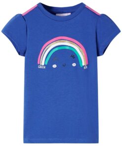 Kindershirt 104 kobaltblauw