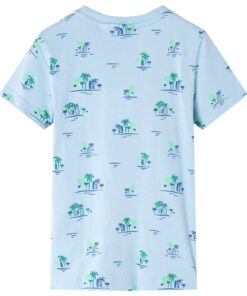 Kindershirt 104 lichtblauw