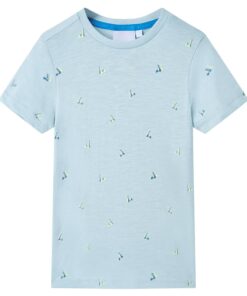 Kindershirt 104 lichtblauw