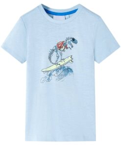 Kindershirt 104 lichtblauw