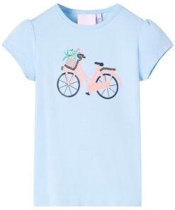 Kindershirt 104 lichtblauw
