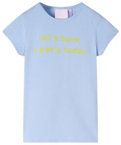 Kindershirt 104 lichtblauw