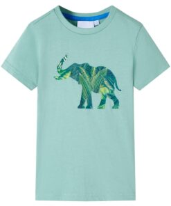 Kindershirt 104 lichtkakikleurig