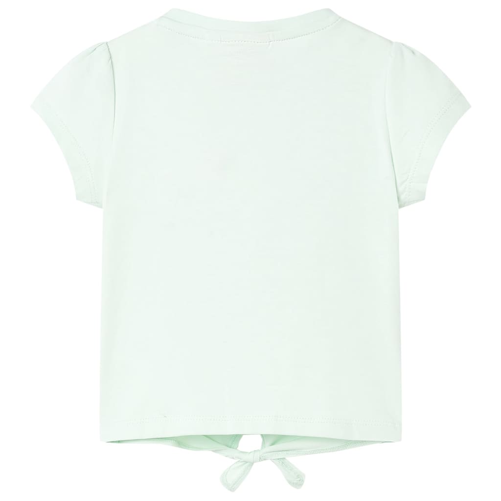 Kindershirt 104 lichtmintkleurig