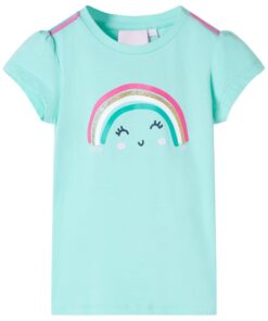 Kindershirt 104 lichtmintkleurig