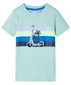 Kindershirt 104 lichtmintkleurig