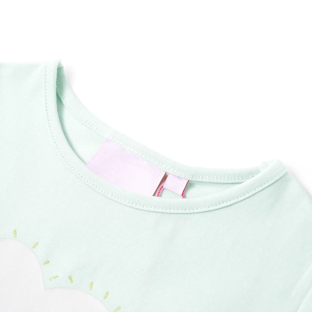 Kindershirt 104 lichtmintkleurig - Image 3