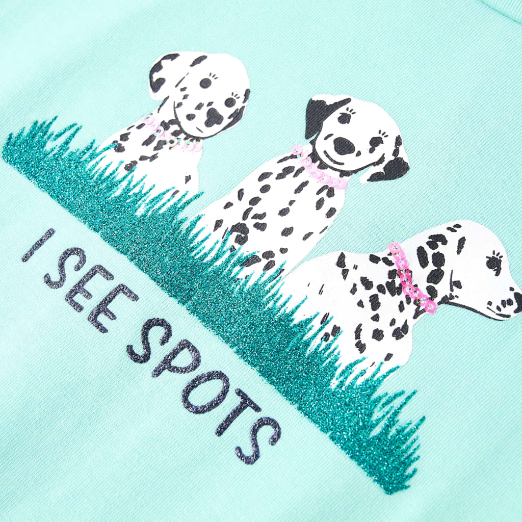 Kindershirt 104 lichtmintkleurig - Image 4