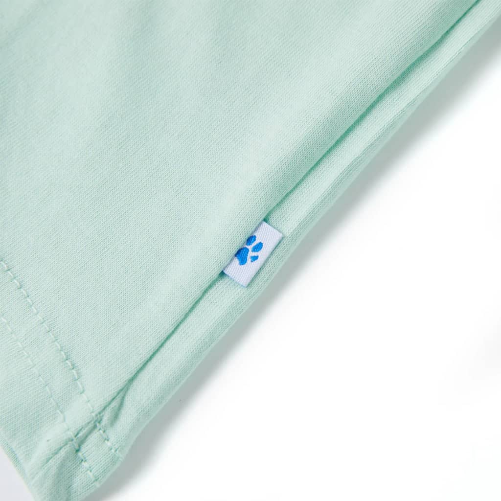 Kindershirt 104 lichtmintkleurig - Image 5