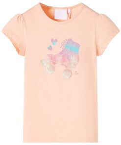 Kindershirt 104 lichtoranje