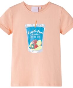 Kindershirt 104 lichtoranje