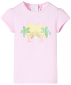Kindershirt 104 lichtroze