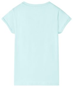 Kindershirt 104 lichtzeeblauw