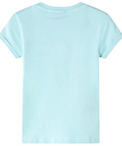 Kindershirt 104 lichtzeeblauw