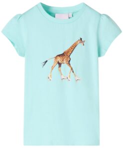 Kindershirt 104 lichtzeeblauw