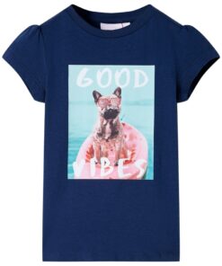 Kindershirt 104 marineblauw