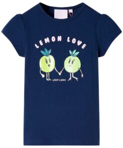 Kindershirt 104 marineblauw